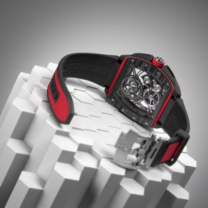 B 1.618 Carbon Red Coloured Strap Back